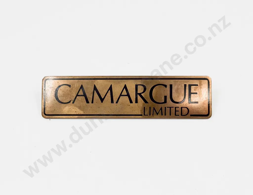 1975–1986 Brass/Black Enamel Camargue Ltd Boot Badge Image 1++