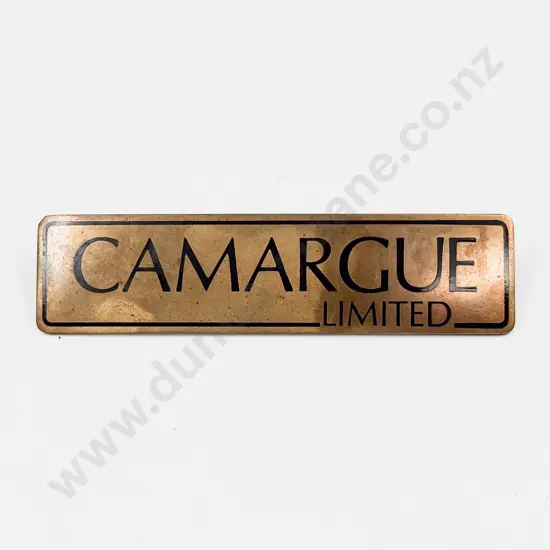 1975–1986 Brass/Black Enamel Camargue Ltd Boot Badge