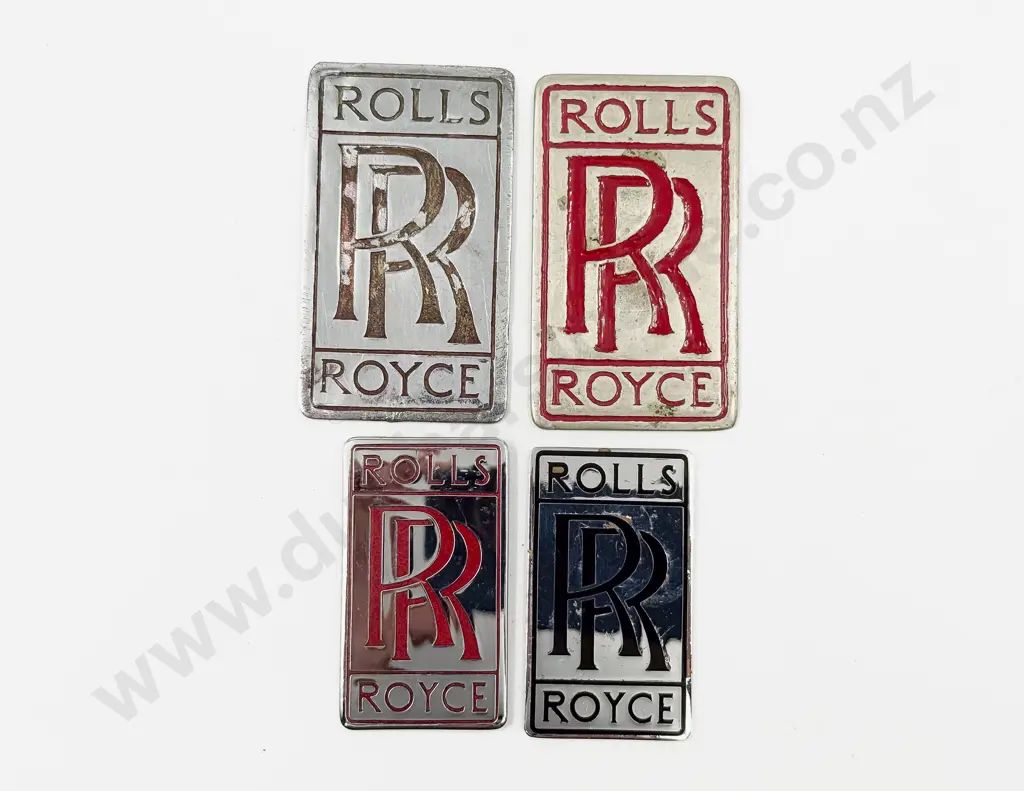 Four Rolls Royce Front Radiator Emblem Badges Image 1++