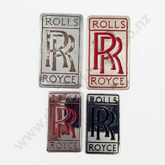 Four Rolls Royce Front Radiator Emblem Badges
