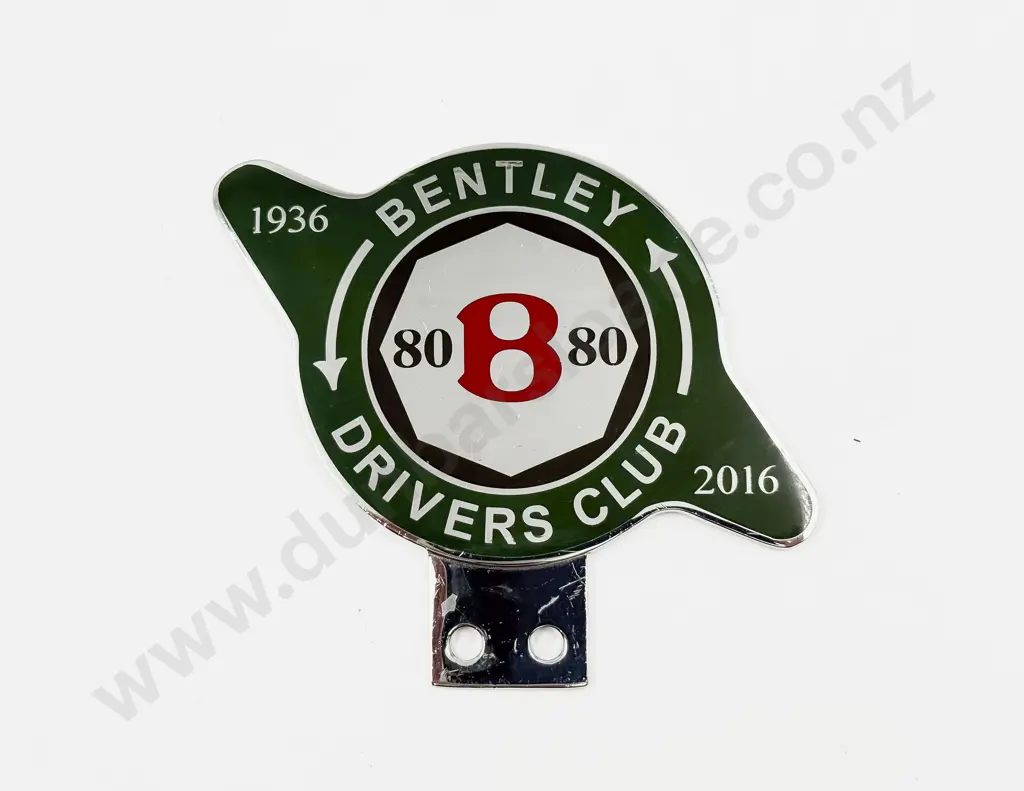 Bentley Drivers Club 80 Years 1936-2016 Car Badge Image 1++
