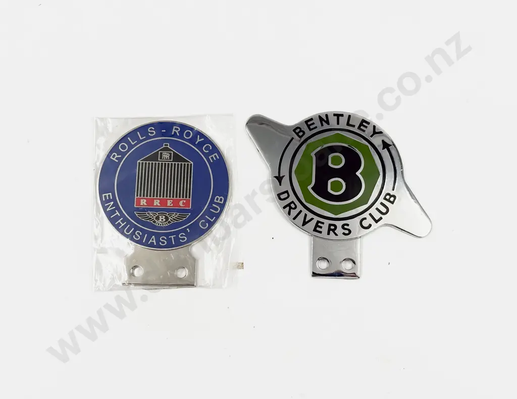 Bentley Drivers Club Car Badge and RR Bentley RREC Car Badge Image 1++