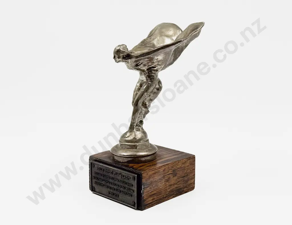 Replica Rolls-Royce Spirit of Ecstasy Mascot Mounted as Shelf Display Image 1++