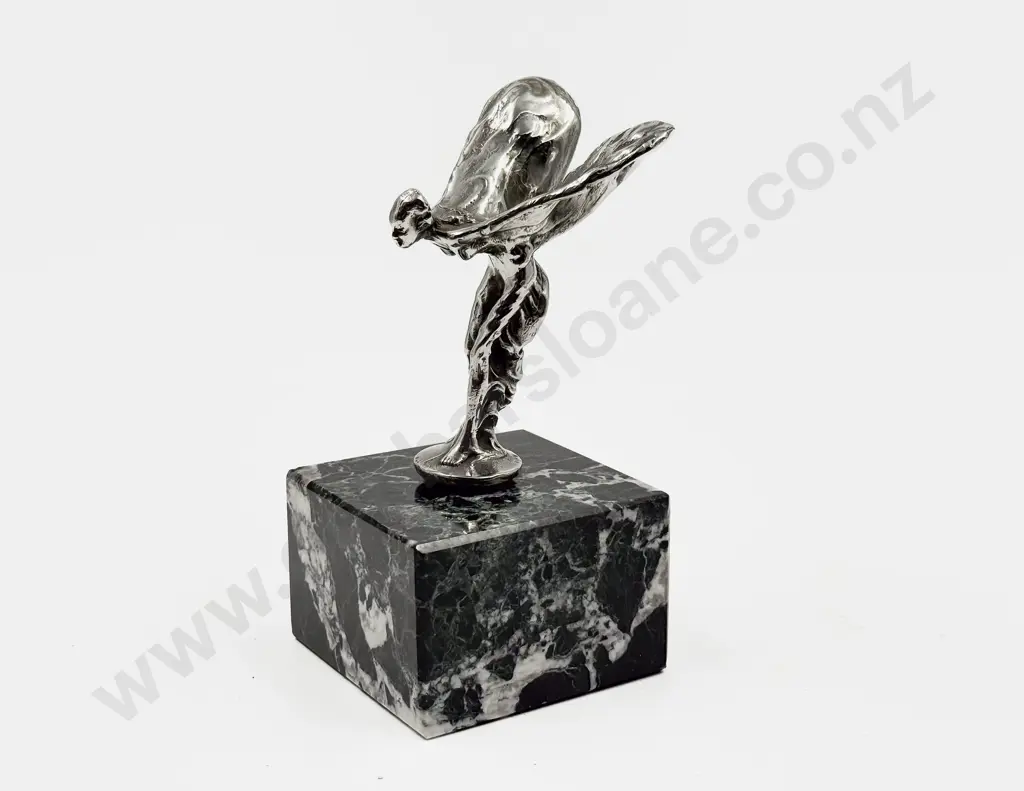Replica Rolls-Royce Spirit of Ecstasy Mascot Mounted as a Desk Piece Image 1++