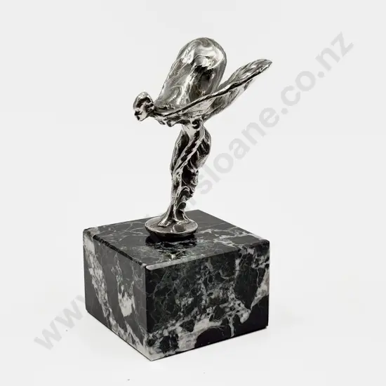 Replica Rolls-Royce Spirit of Ecstasy Mascot Mounted as a Desk Piece