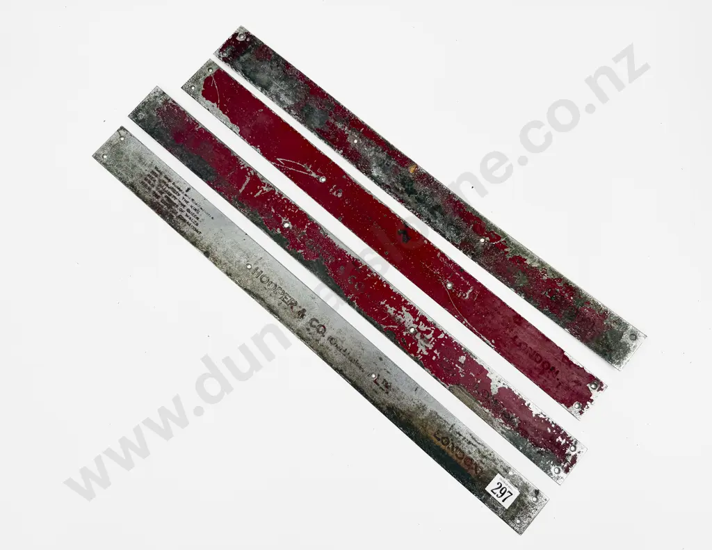 Four C1929 Hooper & Co Rolls Royce Door Trim Sill Plates Image 1++