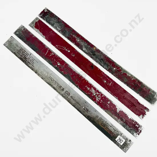 Four C1929 Hooper & Co Rolls Royce Door Trim Sill Plates