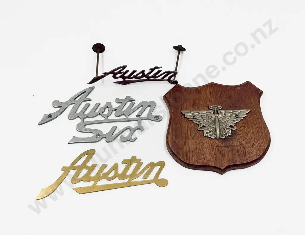 Vintage Austin Badge and Three Name Plates Image 1++