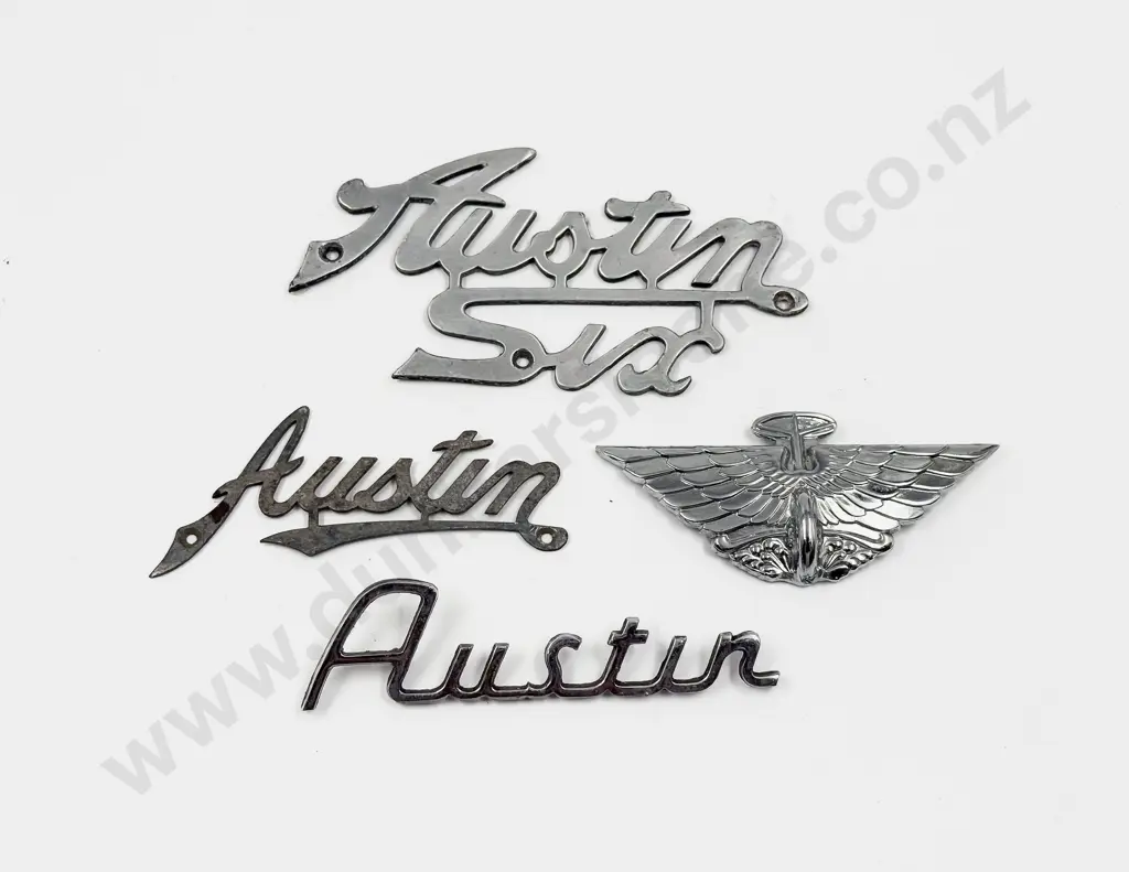 Vintage Austin Badge and Three Name Plates Image 1++