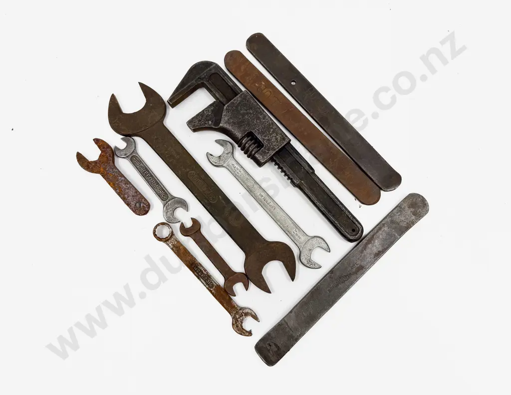 Vintage Vauxhall Adjuster Spanner with Various Un-named Tools Image 1++