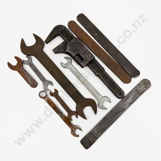 Vintage Vauxhall Adjuster Spanner with Various Un-named Tools