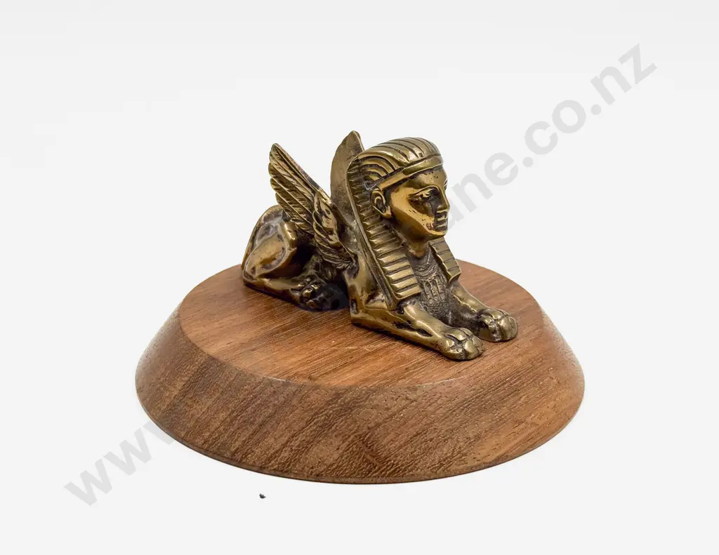 Vintage Egyptian Winged Sphinx Car Mascot/Ornament Image 1++