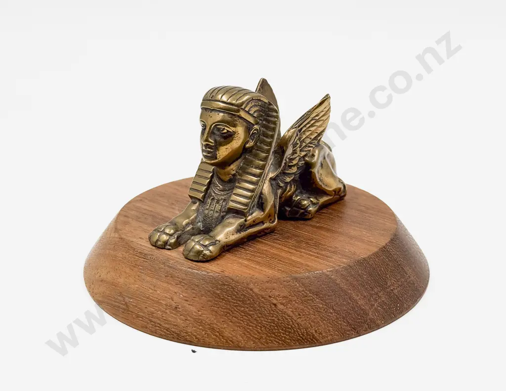 Vintage Egyptian Winged Sphinx Car Mascot/Ornament Image 1++