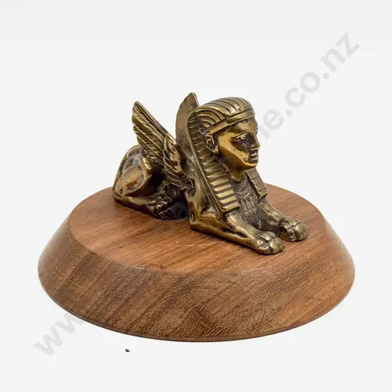 Vintage Egyptian Winged Sphinx Car Mascot/Ornament
