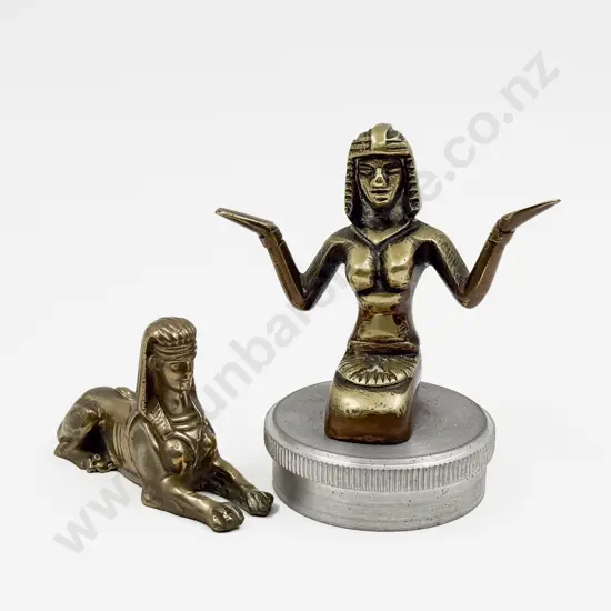 Egyptian Female Pharaoh Car Mascot/Ornament and Sphinex