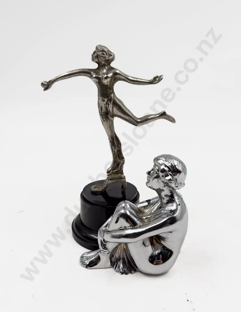 Biblical Eve Car Mascot and Art Deco (Milly MG) Seated Maiden Mascot/Ornament Image 1++