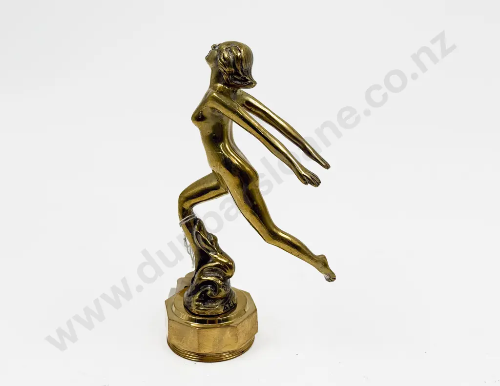 A E LeJeune Reproduction Speed Nymph Car Mascot Image 1++