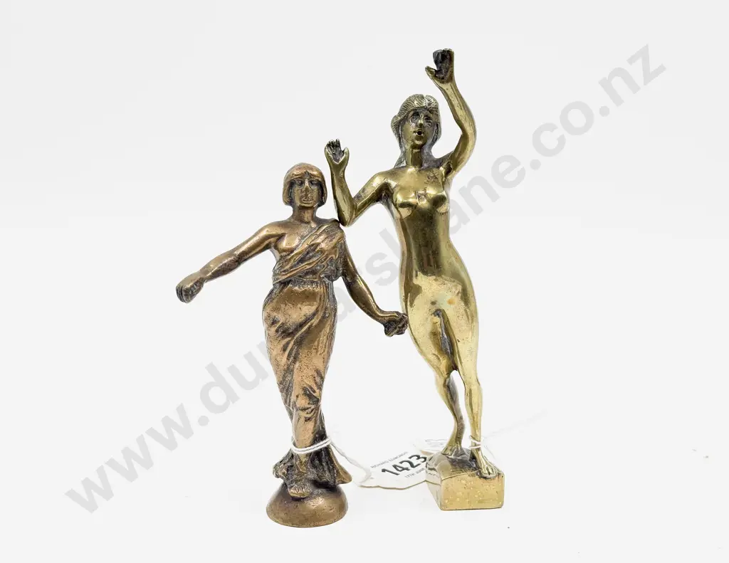 Vintage Speed Nymph and Draped Maiden Car Mascots Image 1++