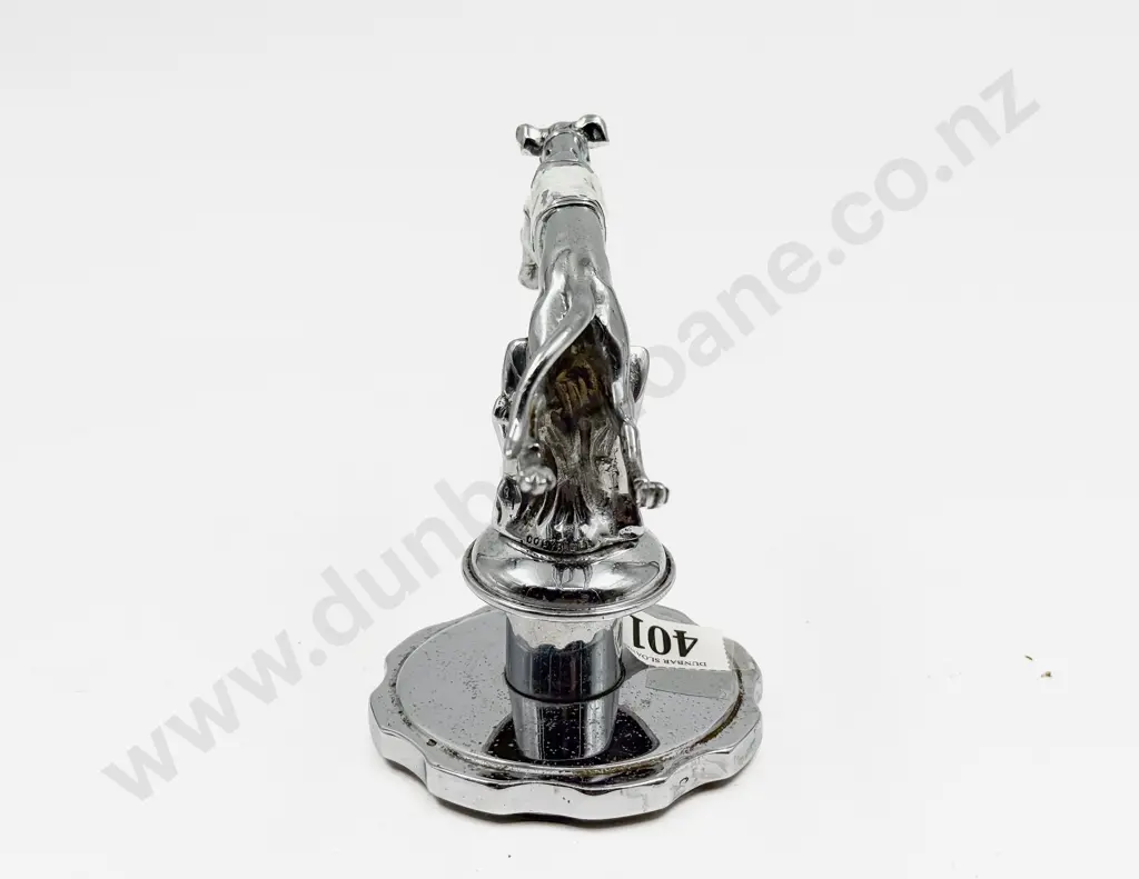 Desmo Running Greyhound Car Mascot Image 1++