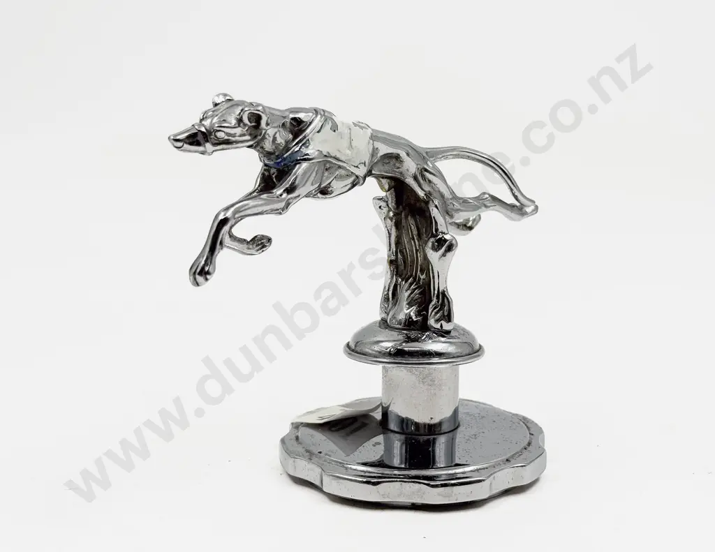 Desmo Running Greyhound Car Mascot Image 1++