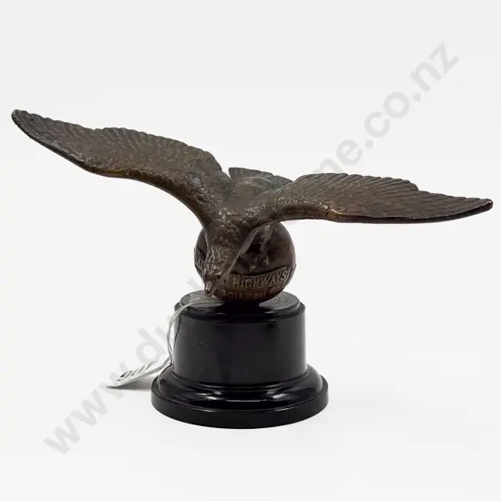 Vintage National Highways Association Eagle Car Hood Ornament