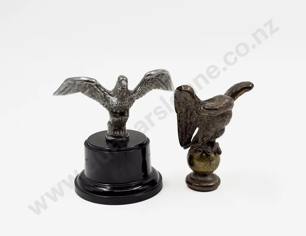 Two Small Eagle Car Mascots Image 1++