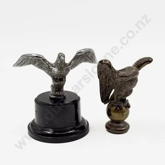 Two Small Eagle Car Mascots