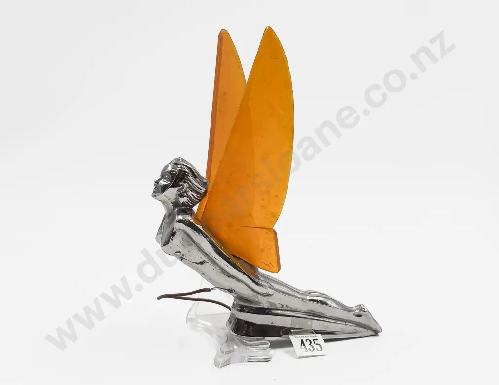 Vintage Flying Lady Car Hood Ornament Image 1++