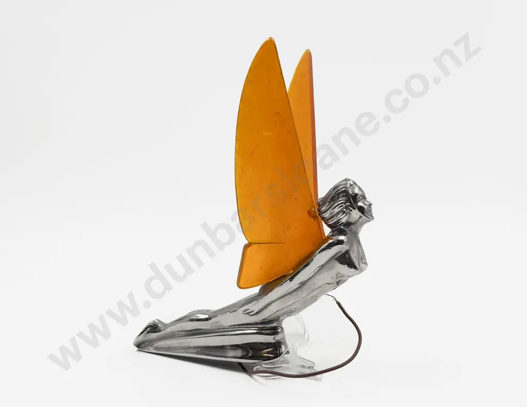 Vintage Flying Lady Car Hood Ornament Image 1++