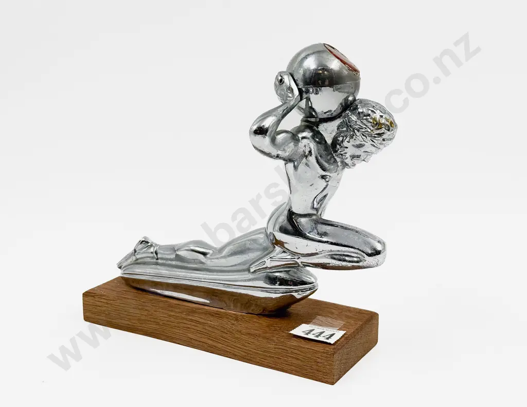 Vintage Mighty Atlas Lighted Hood Ornament Image 1++