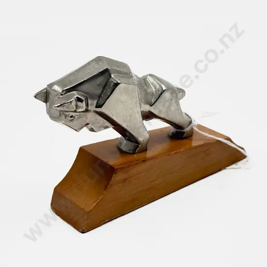 Vintage Stylised Buffalo Car Hood Ornament