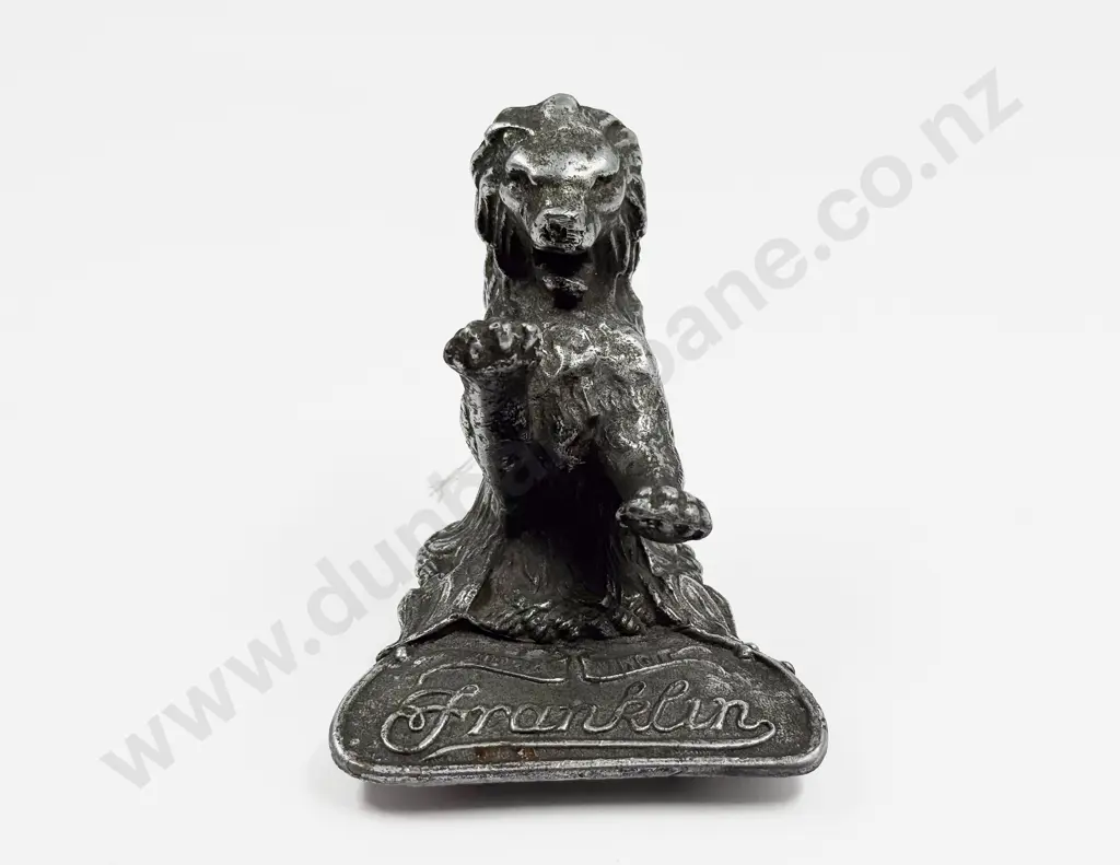 Named Franklin Lion 'Aura Vinci' Car Hood Ornament Image 1++