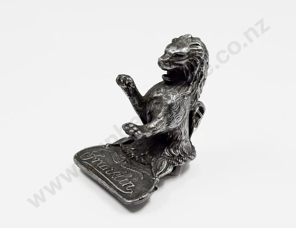 Named Franklin Lion 'Aura Vinci' Car Hood Ornament Image 1++