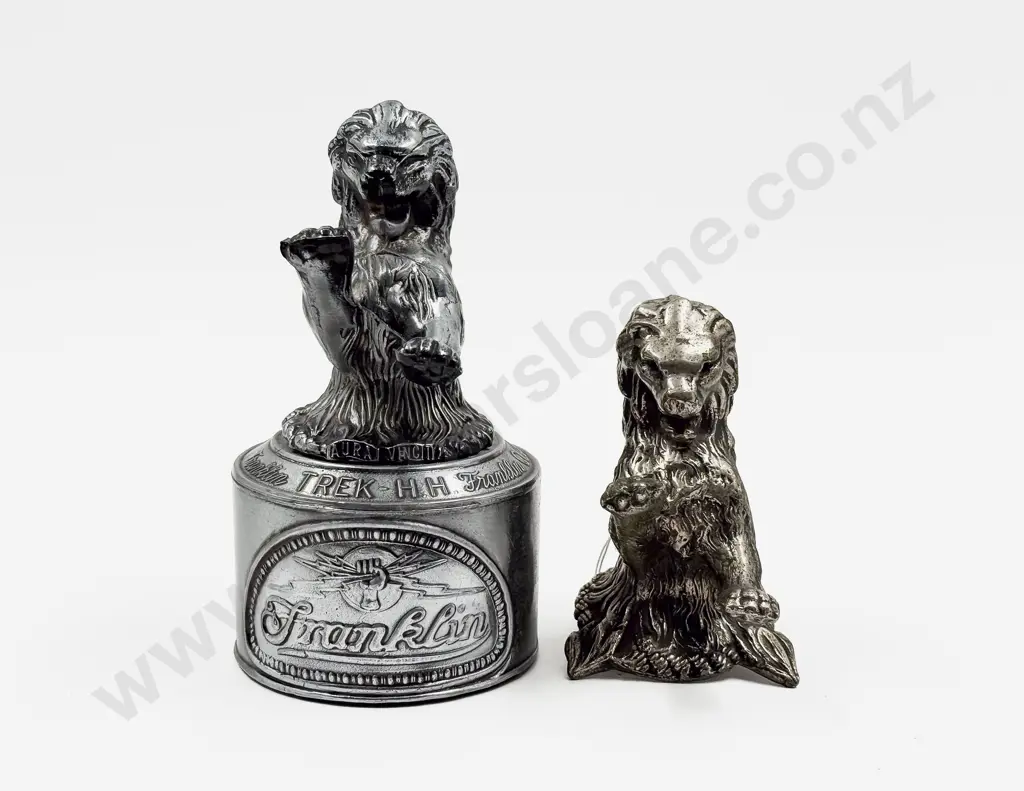 Franklin Lion Car Hood Ornament and 25th Franklin Trek HH Club Souvenir 8.5cm Image 1++