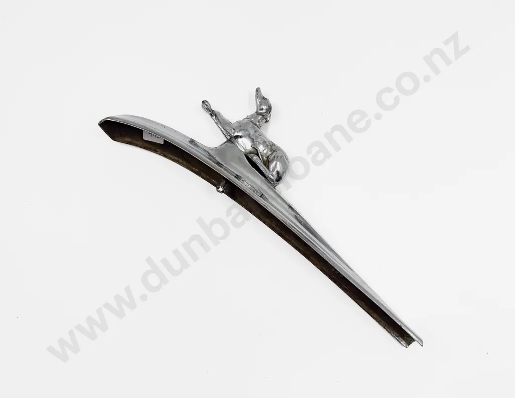 Vintage Reclining Dog Car Mascot/Ornament on Bonnet Mount Image 1++