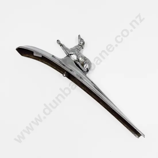 Vintage Reclining Dog Car Mascot/Ornament on Bonnet Mount