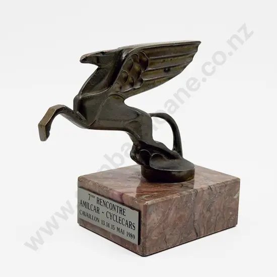 French After Darel C1930's Amilcar Pegasus Car Mascot