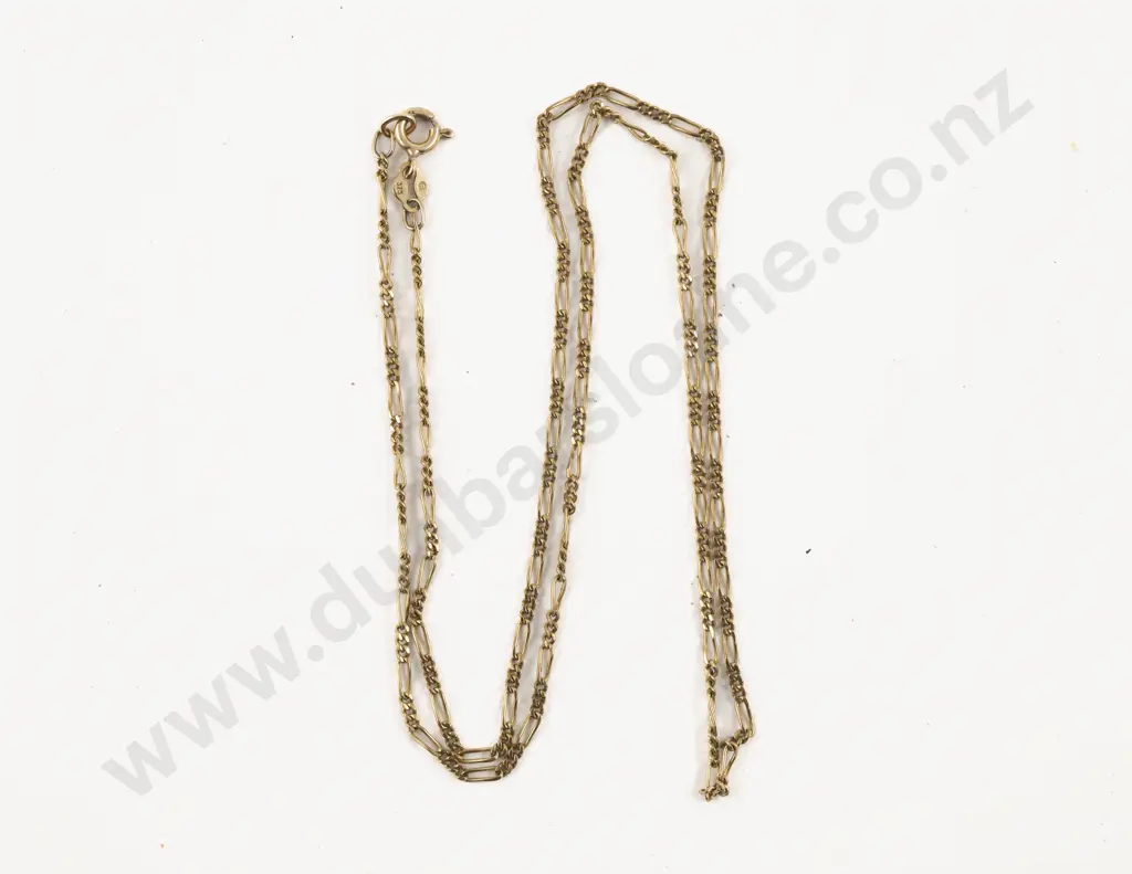 9ct Fancy Link Neck Chain Image 1++