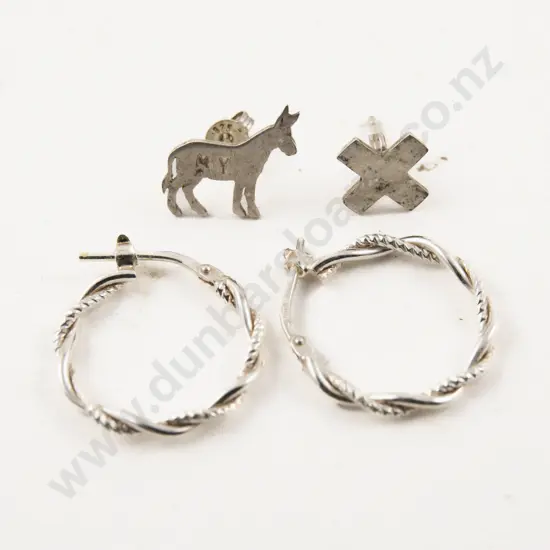Two Pairs of S/S Earrings
