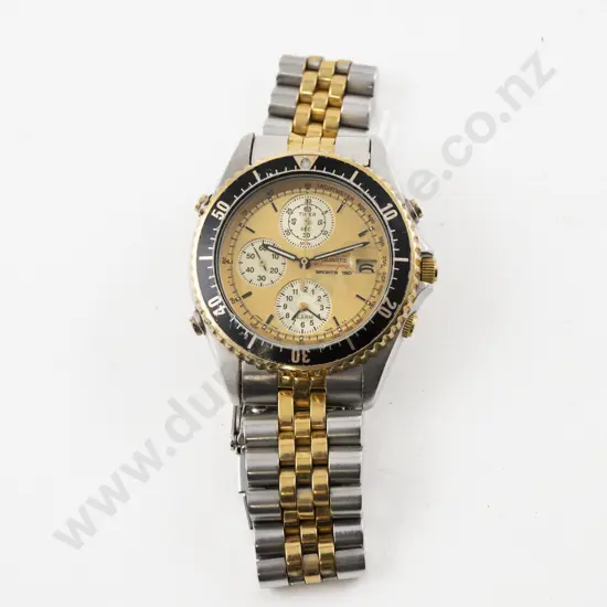 Seiko Stainless Steel Chronograph Gents Wrist Watch