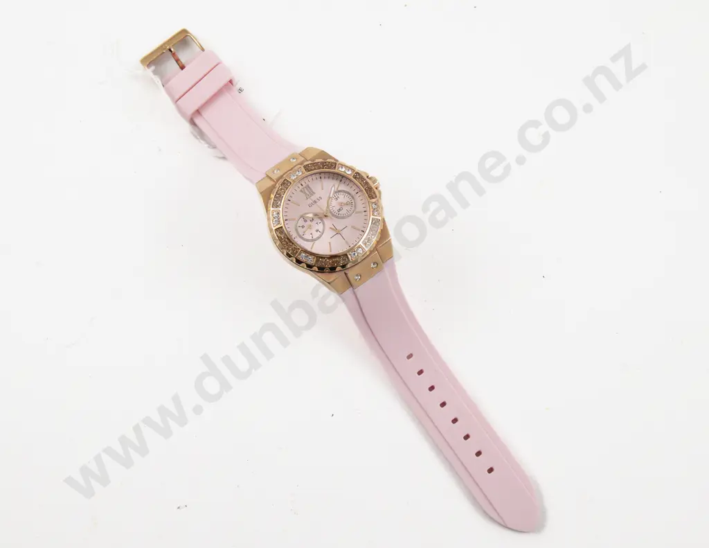 Guess 'Limelight' Ladies Pink Wrist Watch Image 1++