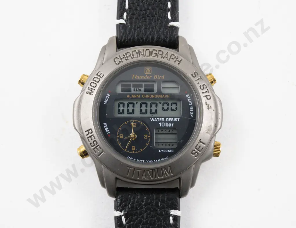 Citizen Thunderbird Titanium Chronograph Gents Wrist Watch Image 1++