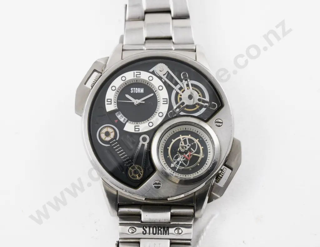 Storm Dualtron Stainless Steel Gents Wrist Watch Image 1++