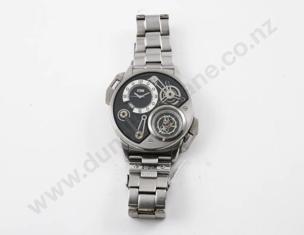 Storm Dualtron Stainless Steel Gents Wrist Watch Image 1++