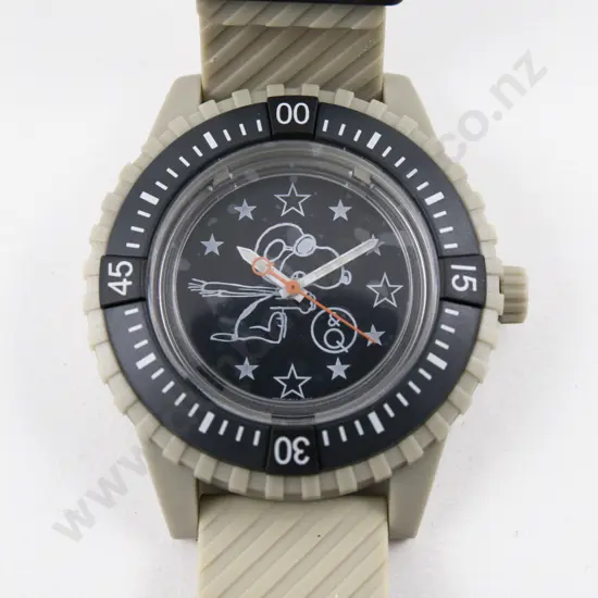 Q&Q SmileSolar Red Baron 'Peanuts' Solar Wrist Watch
