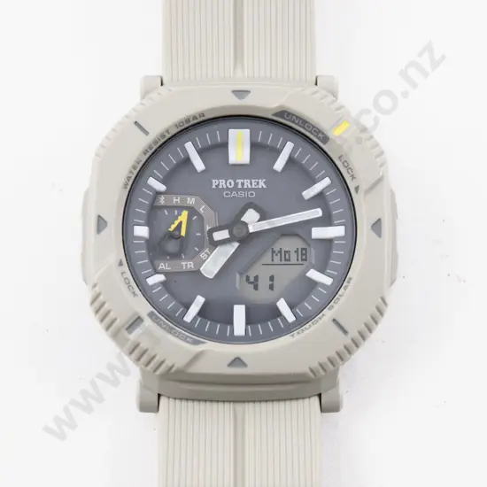 Boxed Casio Pro Trek Solar-Powered Wrist Watch