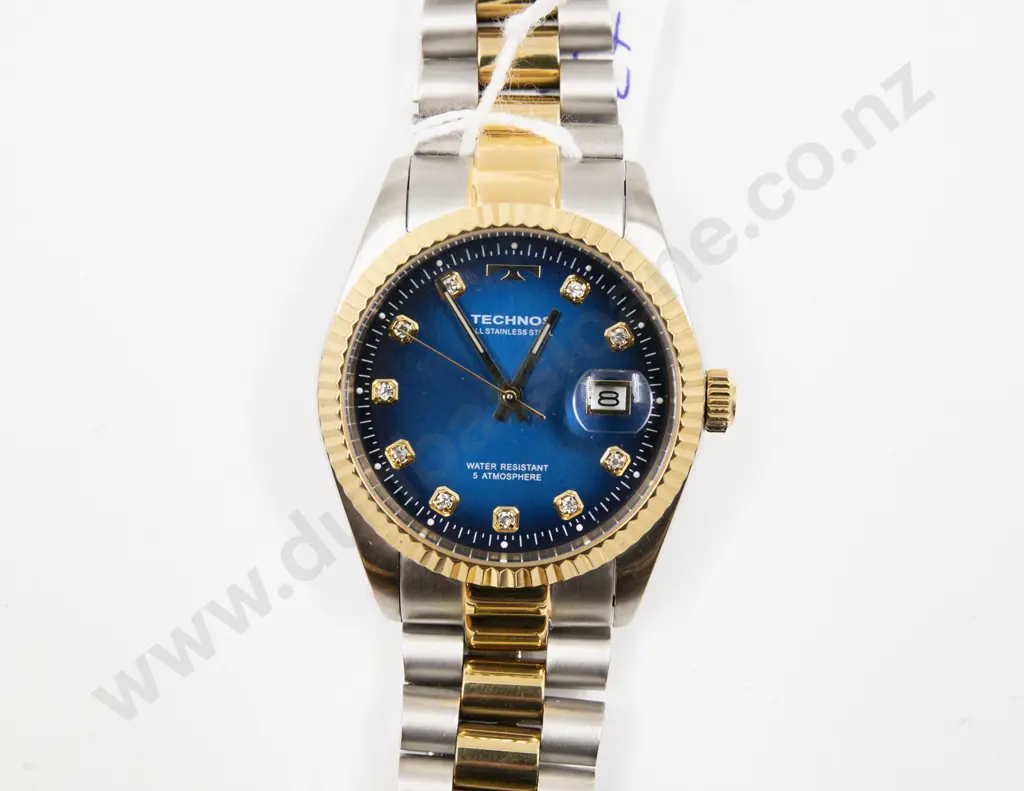 Boxed Technos Stainless Steel Quartz Gents Wrist Watch Image 1++