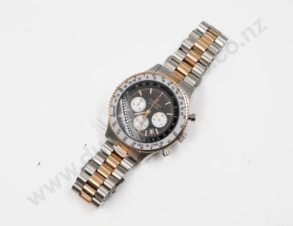 Boxed Guionnet Flight Timer Pilot Chronograph Gents Wrist Watch Image 1++