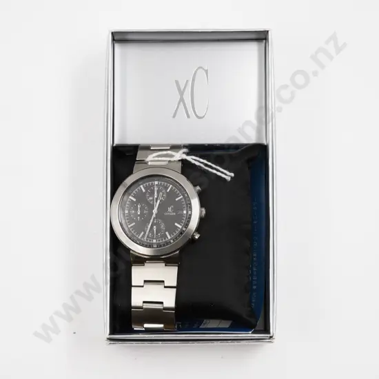 Boxed Citizen XC Stainless Steel Chronograph Wrist Watch