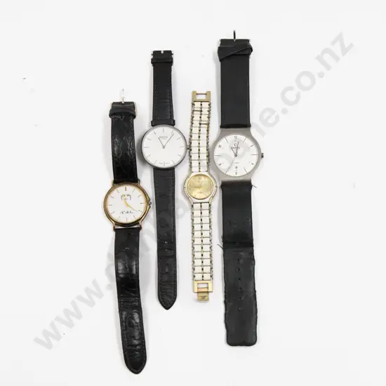 Faux Rolex Wrist Watch with Three Others